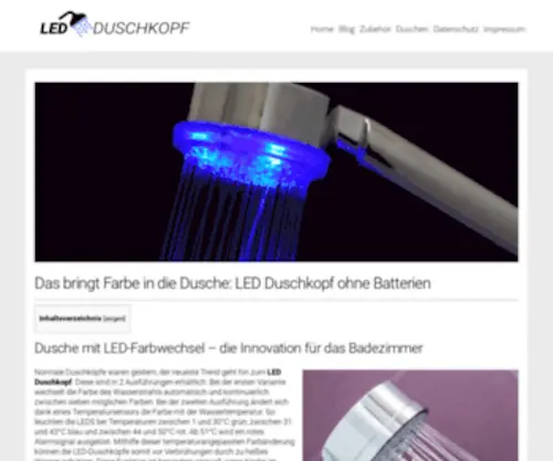 Ledduschkopf.de(LED Duschkopf) Screenshot