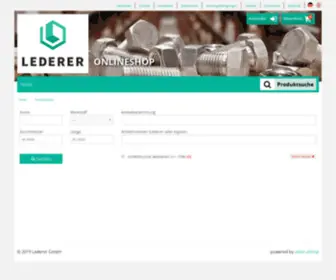 Lederer-Shop.com(Lederer Shop) Screenshot