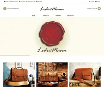 Ledermannleather.com(Best Mens Leather Briefcase & Bag) Screenshot