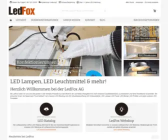 Ledfox.ch(LED Leuchtmittel) Screenshot