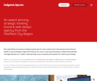 Ledgardjepson.com(Branding, Design and Web Design Agency Sheffield) Screenshot