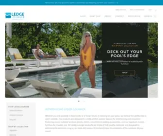 Ledgeloungers.com(In-Pool Loungers, Chairs & Outdoor Furniture) Screenshot