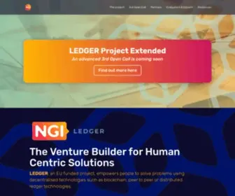 Ledgerproject.eu(The Venture Builder for Human Centric Solutions) Screenshot