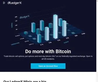 Ledgerx.com(Build your portfolio. Trade bitcoin (BTC) and ether (ETH)) Screenshot