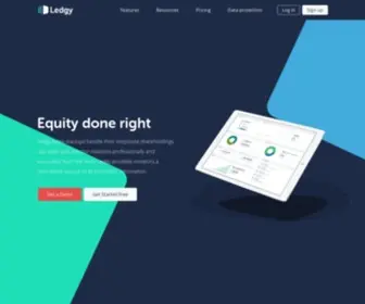 Ledgy.com(Engage your employees and investors) Screenshot