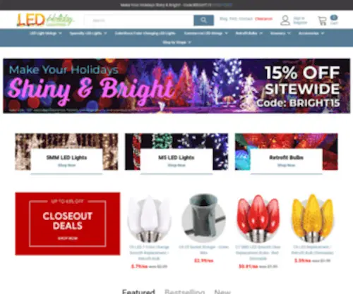 Ledholidaylighting.com(LED Holiday Lighting) Screenshot