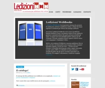 Ledibooks.com(La soluzione per pubblicare libri online) Screenshot