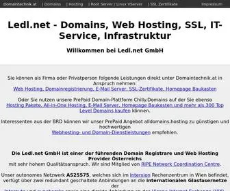 Ledl.net(Verlässlicher Partner für Domains & Hosting) Screenshot