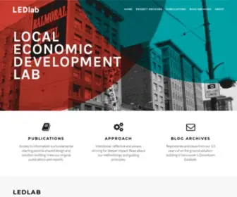 Ledlab.ca(LOCAL ECONOMIC DEVELOPMENT LAB) Screenshot