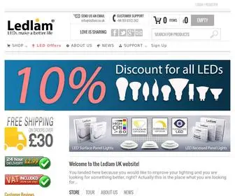 Ledlam.co.uk(Buy LED Lights Online) Screenshot