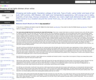 Ledlightbulb.net(LED light bulbs Dimmable led bulbs) Screenshot