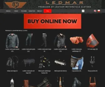 Ledmar.com.pl(PRODUCER OF LEATHER MOTORCYCLE CLOTHES) Screenshot