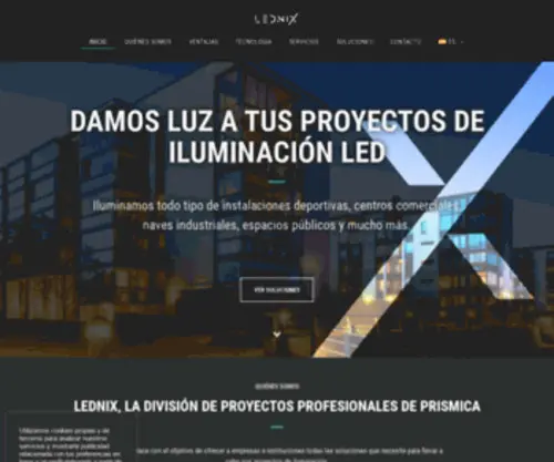 Lednix.com(Professional Lighting Projects) Screenshot