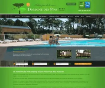 LeDomainedespins.com(Camping) Screenshot