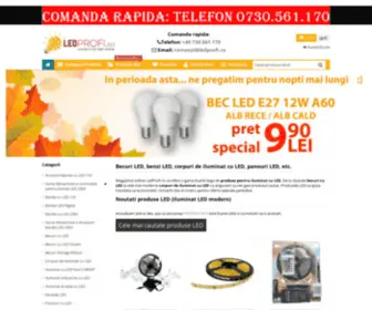 Ledprofi.ro(Becuri Led Iluminat Led Benzi Led Magazin Online) Screenshot