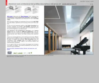 Ledprofiles.lt(Aluminum profiles for mounting the LED strip) Screenshot