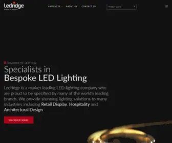 Ledridge.com(Specialists in Bespoke LED Lighting solutions) Screenshot