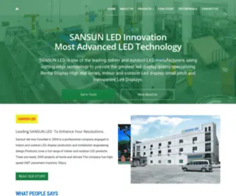 Ledsansun.net(Top LED Display Suppliers) Screenshot