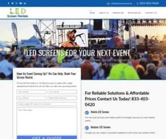 Ledscreenrentals.net(LED Screen Rentals) Screenshot