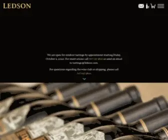 Ledson.com(Ledson Winery and Vineyards) Screenshot