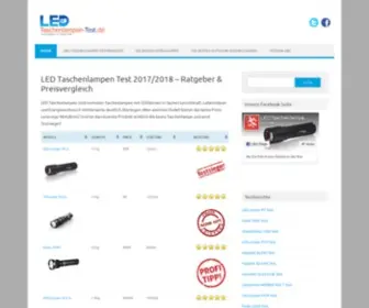 Ledtaschenlampen-Test.de(LED Taschenlampen TestPreisvergleich & Testsieger) Screenshot