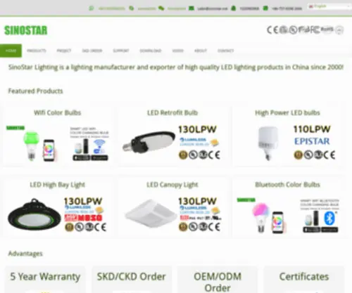 Ledtube.com(SinoStar Lighting) Screenshot