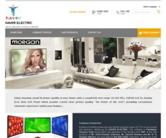 LedtvManufacturers.com(HAVER ELECTRIC) Screenshot