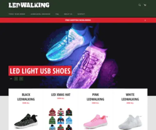 Ledwalking.com(Create an Ecommerce Website and Sell Online) Screenshot