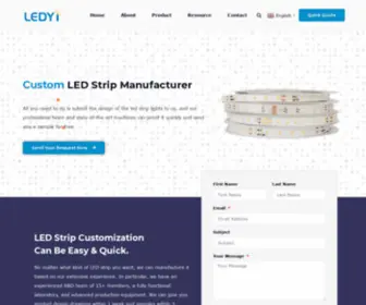 Ledyilighting.com(LED strip manufacturer since 2010... All you need to do) Screenshot