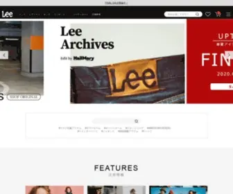 Lee-Japan.jp(Lee（リー）公式サイト) Screenshot