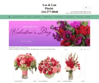 Leeandlanflorist.net(Montgomery Florist) Screenshot