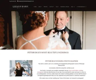 Leeannmariephotography.com(Pittsburgh Wedding Photographers) Screenshot