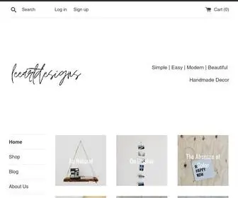 Leeartdesigns.com(The shop where classic meets contemporary) Screenshot