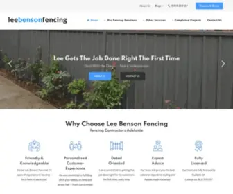 Leebensonfencing.com(Fencing Contractors Adelaide) Screenshot