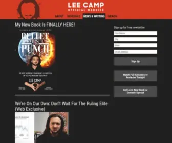 Leecamp.com(The official website of comedian Lee Camp) Screenshot