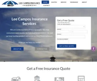 Leecampos.com(Lee Campos Insurance Services) Screenshot