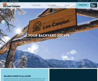 Leecanyonlv.com(Las vegas' ski & snowboard resort) Screenshot