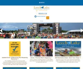 Leech-Lake.com(The Leech Lake area) Screenshot