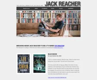 Leechild.com(Author Lee Child's Official Website) Screenshot