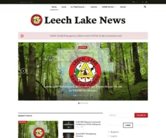 Leechlakenews.com(Leech Lake News) Screenshot