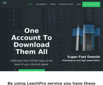 Leechpro.com(Premium Link Generator) Screenshot