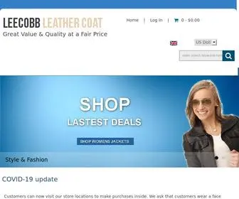 Leecobbleathercoat.com(Lee Cobb Leather Company) Screenshot