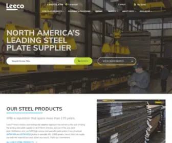 Leecosteel.com(Leeco Steel) Screenshot