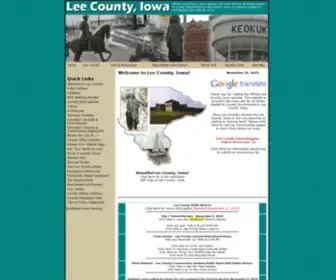 Leecounty.org(Lee County Iowa) Screenshot