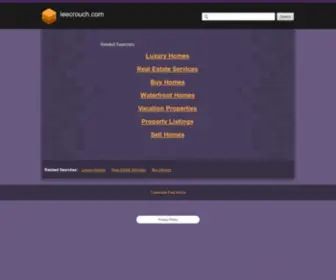 Leecrouch.com(Leecrouch) Screenshot