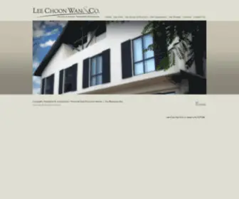 Leecwco.com(Lee Choon Wan & Co) Screenshot