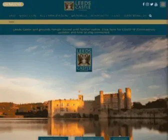 Leeds-Castle.com(Leeds Castle in Kent) Screenshot