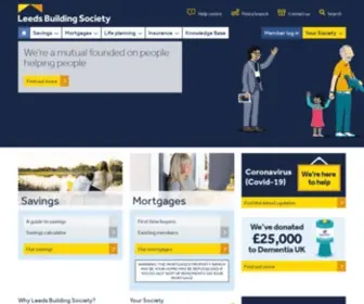 Leedsbuildingsociety.co.uk(Mortgages, Savings, Insurance & More) Screenshot