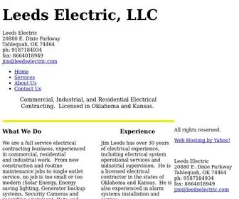 Leedselectric.com(Leeds Electric) Screenshot