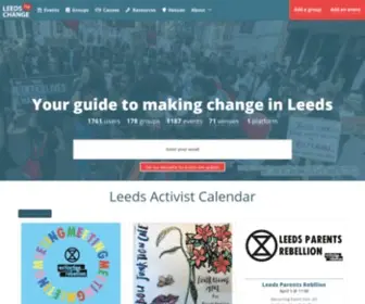 Leedsforchange.org.uk(Uniting Leeds Activists and Social Justice Groups) Screenshot